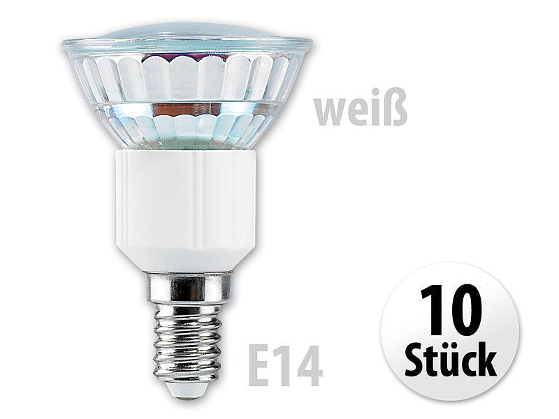 ; LED-Spot E14 (tageslichtweiß) 