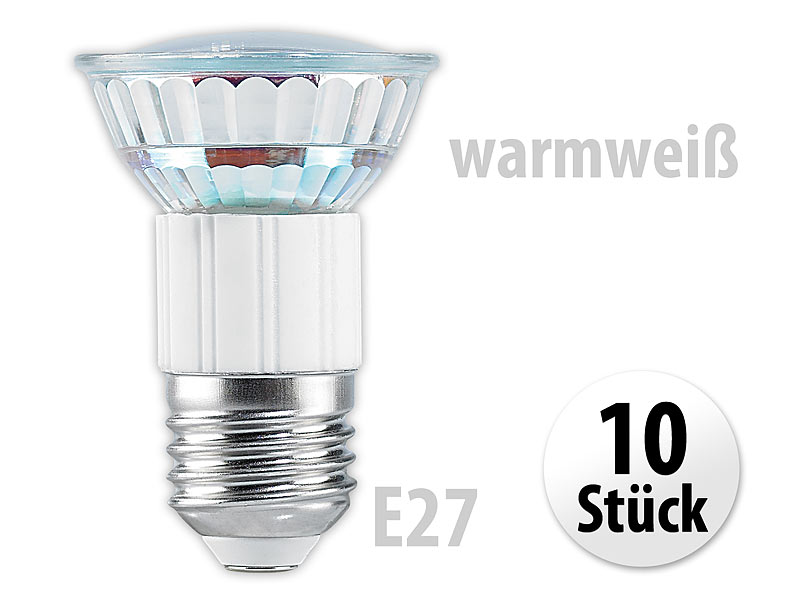 ; Leuchtmittel E27, E27 LED-LeuchtenWarmweiß E27 LEDLED-Strahler E27LED-Spots E27Spotlights LeuchtmittelLampen E27LED-Spots als Glüh-Birnen, Glühbirnen, Glüh-Lampen, Glühlampen, LED-BirnenLED-SparlampenWarmweiss-LEDsWarmweiß-Strahler LEDsSpot-Strahler LEDsLeuchtenDeckenspotsSpotlichterLichter warmweißEinbauspots 