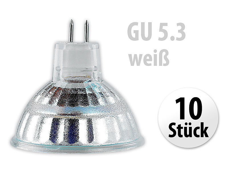 ; LED-Spots GU10 (warmweiß) 