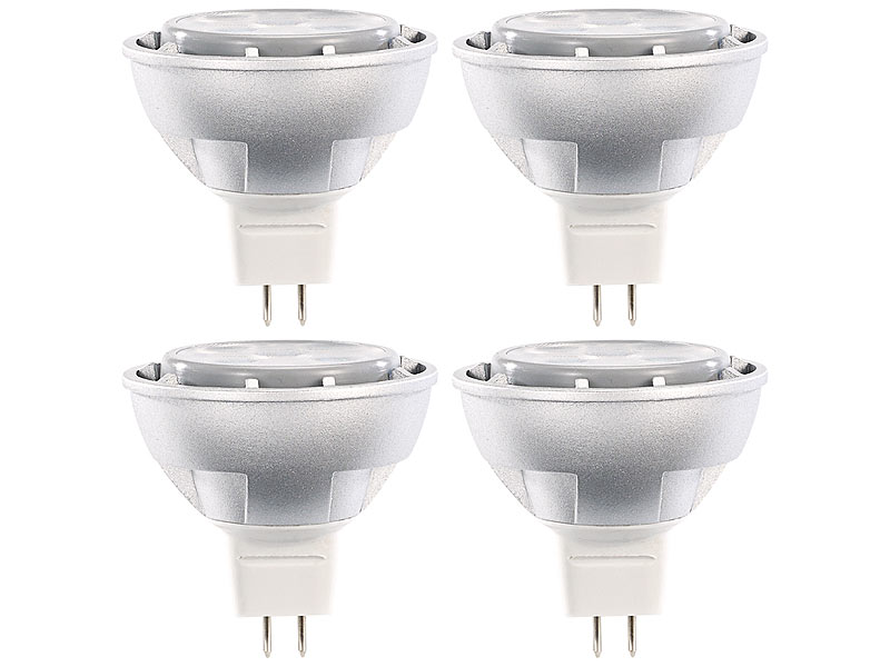 ; LED-Spots GU10 (warmweiß), LED-Tropfen E27 (tageslichtweiß) 