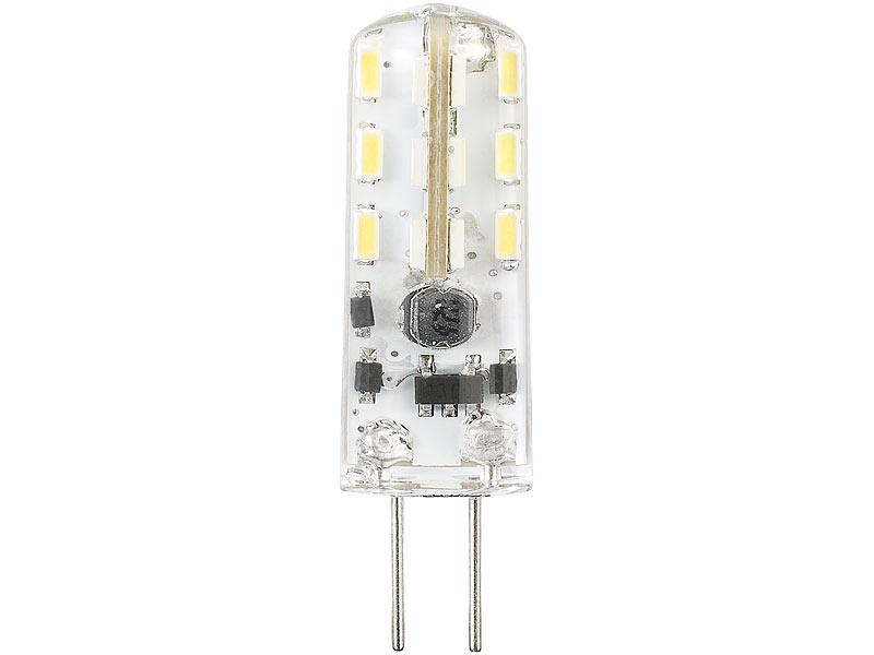 Luminea LED-Stiftsockellampe mit Silikon, G4, 1,5 W, warmweiß; Diverse Leuchtmittel: G4, GU4, GX53, G9, R7S etc., LED G4 Diverse Leuchtmittel: G4, GU4, GX53, G9, R7S etc., LED G4 Diverse Leuchtmittel: G4, GU4, GX53, G9, R7S etc., LED G4 Diverse Leuchtmittel: G4, GU4, GX53, G9, R7S etc., LED G4 