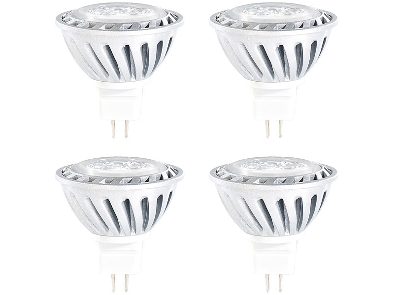 ; LED-Spots GU10 (warmweiß), LED-Tropfen E27 (tageslichtweiß) 