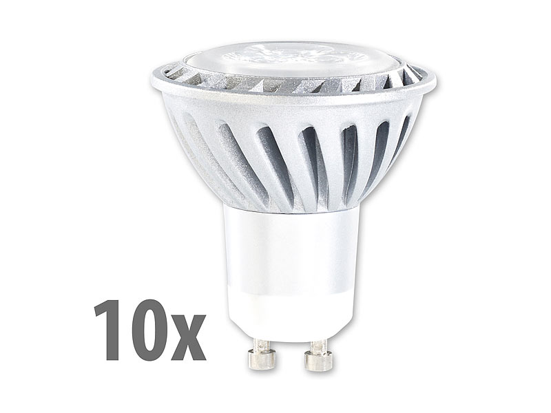 ; LED-Spots GU10 (warmweiß) 