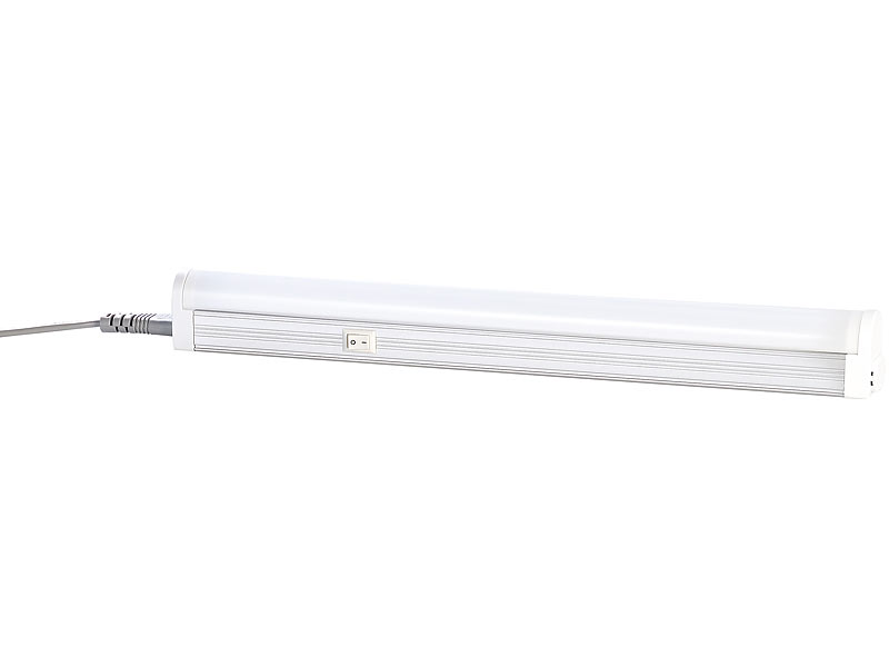 Luminea LED-T5-Unterbauleuchte warmweiß, 4,5 W, 30 cm; LED Leuchtstoffröhre LED Leuchtstoffröhre LED Leuchtstoffröhre 