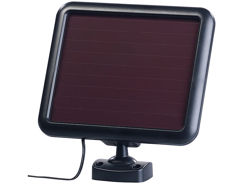 Luminea 3-fach-Solar-LED-Fluter für außen, PIR-Sensor, 32 W,  Versandrückläufer