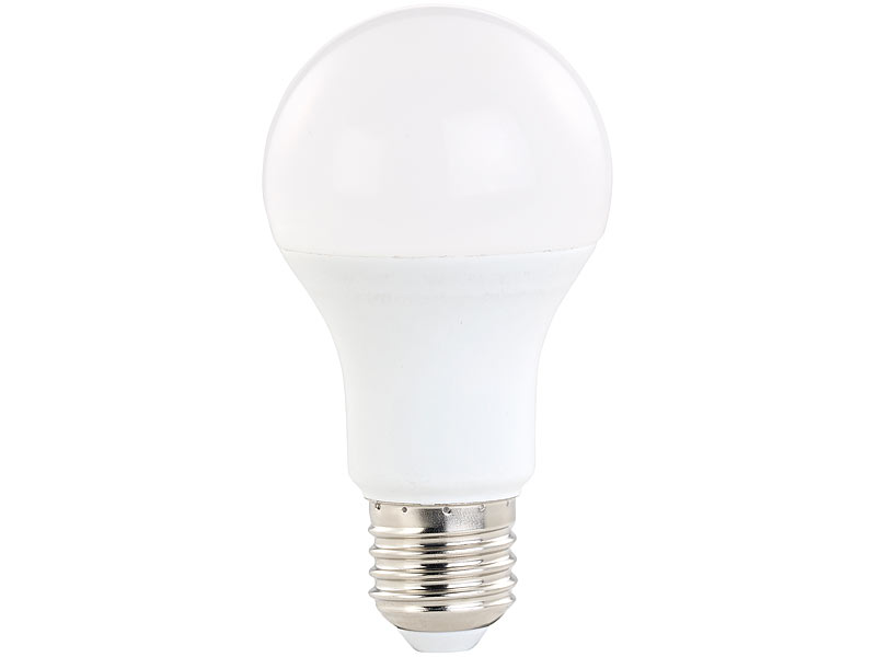 Luminea LED-Lampe mit 3 Helligkeitsstufen, 14 W, 1400 lm, E27, warmweiß, A60