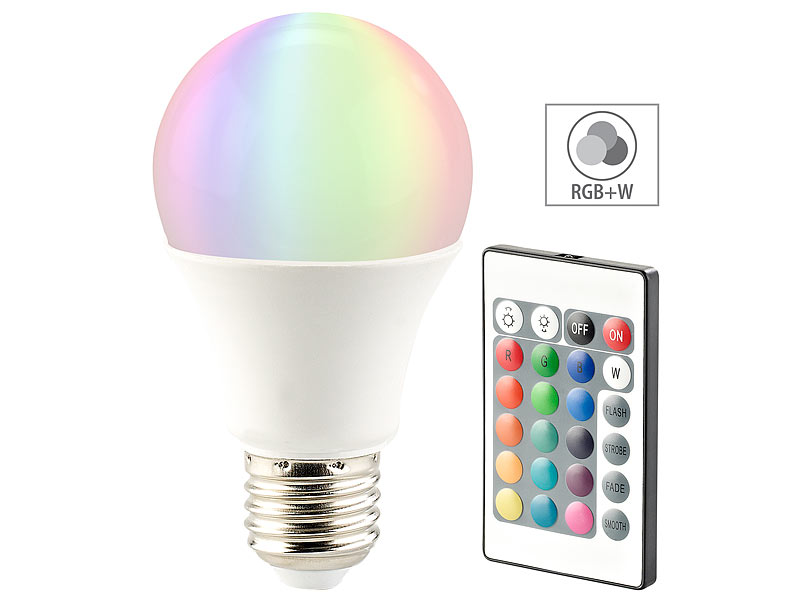 RGB Glühbirne mit Fernbedienung iLC LED Lampe ersetzt 85W 1000 Lumen 
