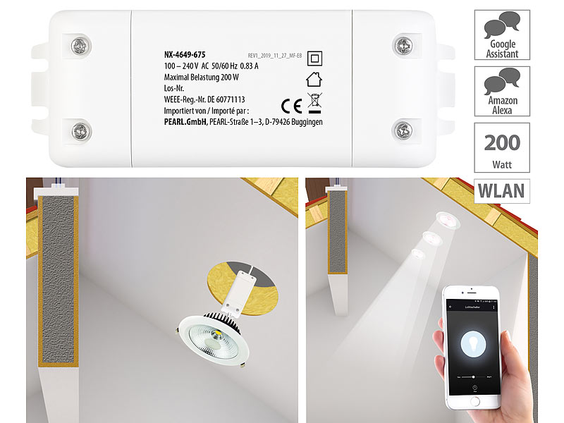 ; WLAN-Unterputz-Steckdosen, WLAN-Gateways mit Bluetooth 