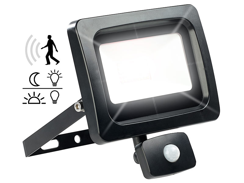 ; Wetterfester LED-Fluter (tageslichtweiß) 