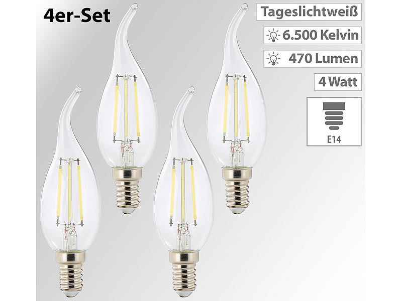 ; LED-Filament-Kerzen E14 (warmweiß) LED-Filament-Kerzen E14 (warmweiß) 