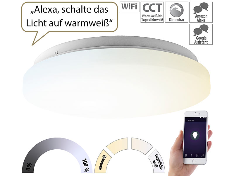 ; WLAN-LED-Lampen E27 RGBW 