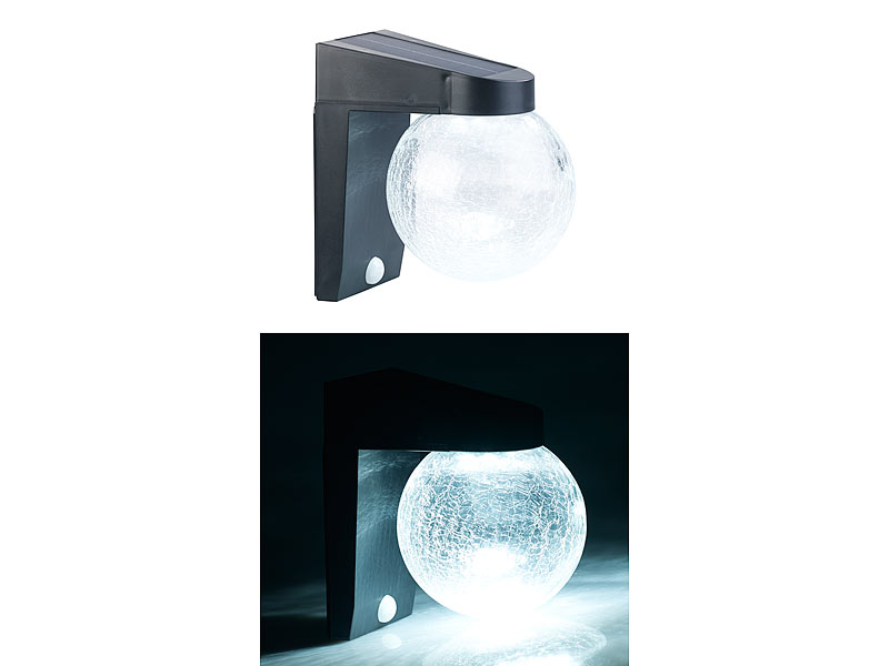 ; LED-Solar-Fluter mit Bewegungsmelder 