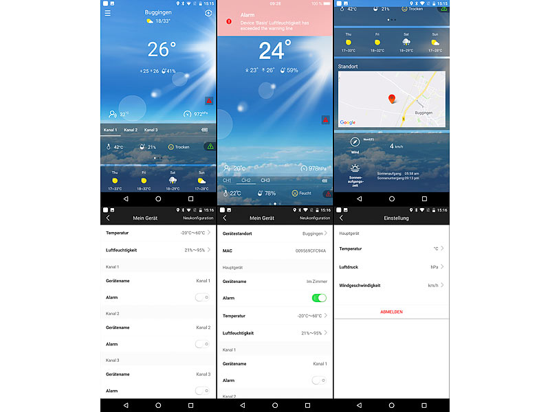 ; sensori di temperatura e umidità WiFi con analisi dell'app sensori di temperatura e umidità WiFi con analisi dell'app 