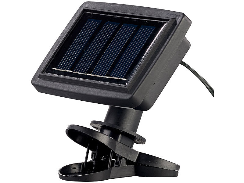 ; Akku-Baustrahler mit Solarmodul 