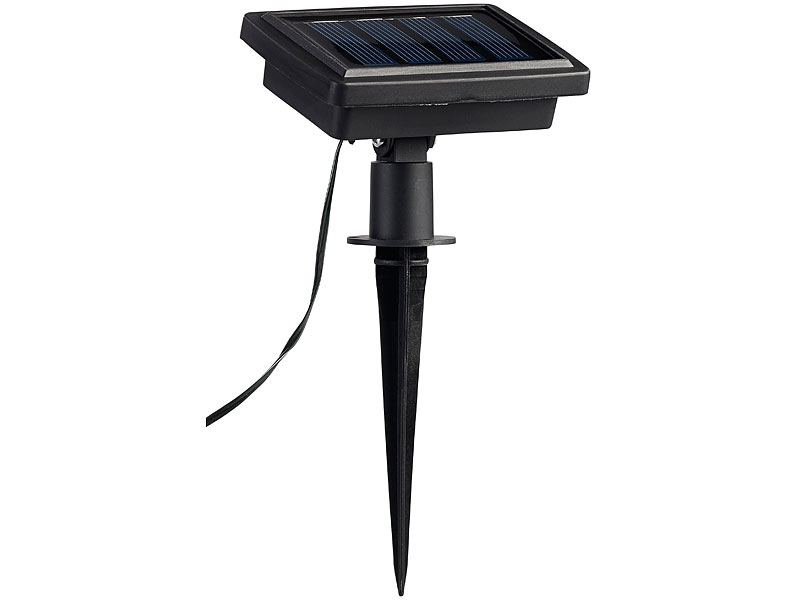 ; Akku-Baustrahler mit Solarmodul 