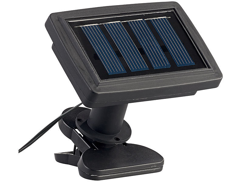 ; Akku-Baustrahler mit Solarmodul 