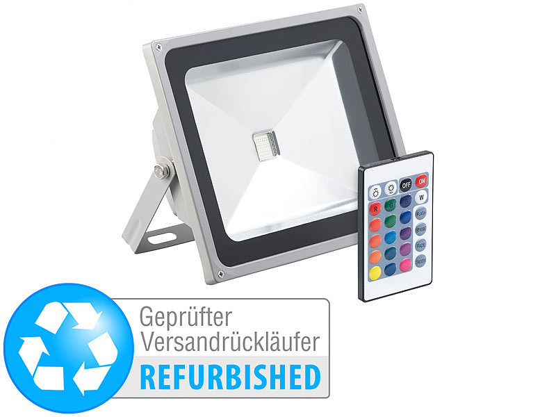 ; Wasserfeste LED-Fluter (warmweiß) 