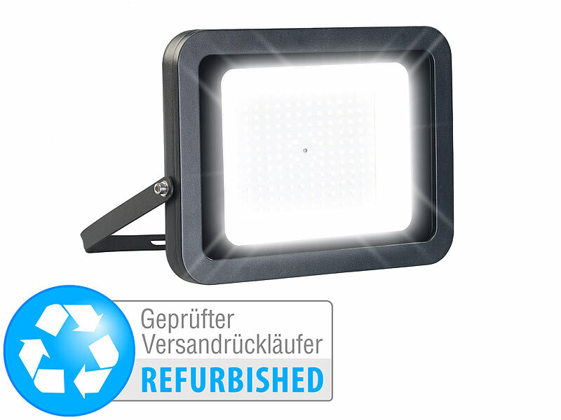 ; LED-Solar-Fluter mit Bewegungsmelder, Wasserfeste LED-Fluter (warmweiß) 