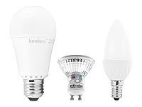 Luminea; LED-Tropfen E27 (warmweiß)