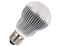 Luminea High-Power LED-Lampe E27, tageslichtweiß 6400 K, 500 lm, 6 Watt; LED-Spots GU10 (warmweiß) 