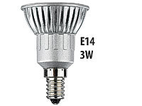 Luminea LED-Spot 3x 1W-LED, kaltweiß, E14, 250 lm