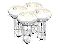 Luminea Halogen-Reflektor, R63, E27, 165 Lumen, 28 Watt, warmweiß, 4er-Set