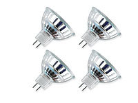 Luminea SMD-LED-Lampe GU5.3, 24 LEDs, warmweiß, 110 lm, 4er-Set; LED-Tropfen E27 (warmweiß) 
