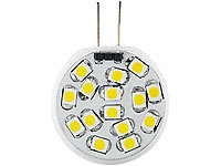 Luminea LED-Stiftsockellampe mit 15 LEDs, G4 (12 V), kaltweiß, vertikal, 120°; Stiftsockellampen 
