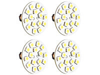 Luminea LED-Stiftsockellampe G4 (12V), 15 SMD LEDs kw, horizontal 4er; Stiftsockellampen Stiftsockellampen 