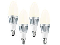 Luminea Energiespar-Lampen mit 3x1W-LEDs, E14, warmweiß, 205 lm, 4 St.; LED-Spots GU10 (warmweiß) LED-Spots GU10 (warmweiß) 