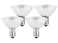 Luminea PAR30-Reflektor, E27, 30 SMD, weiß, 440 lm, 4er-Set