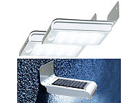Luminea Wand Solarlampen, Außenlampe Solar Bewegungsmelder; LED-Solar-Fluter mit Bewegungsmelder LED-Solar-Fluter mit Bewegungsmelder LED-Solar-Fluter mit Bewegungsmelder LED-Solar-Fluter mit Bewegungsmelder 