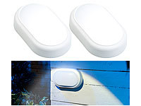 Luminea 2er-Set stoßfeste LED-Feuchtraumleuchten, 1.500 lm, 15 W, 4000 K, IP54