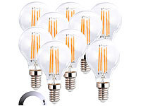 Luminea E14 LED-Filament-Birnen, E14 LED-Filament-Bulbs; LED-Tropfen E27 (tageslichtweiß) LED-Tropfen E27 (tageslichtweiß) LED-Tropfen E27 (tageslichtweiß) LED-Tropfen E27 (tageslichtweiß) 