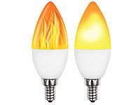 Luminea Flammenlicht, LED Flammenlicht, Flackerlampe LED