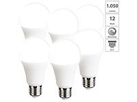 Luminea 6er-Set LED-Lampen, dimmbar, tageslichtweiß, 1.050 Lumen