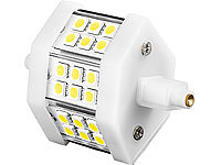 Luminea LED-SMD-Lampe m. 18 High-Power-LEDs R7S 78mm,tageslichtweiß, 350 lm; LED-Tropfen E27 (warmweiß) LED-Tropfen E27 (warmweiß) 