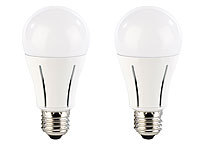 Luminea Highpower-LED-Lampe, 12W, E27, warmweiß, 810 lm, 2er-Set