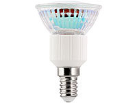 Luminea SMD-LED-Lampe, E14, 60 LEDs, 4,5W, warmweiß, 350-370 lm; LED-Einbauspots 