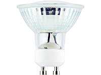 Luminea LED-Spotlight, Glasgehäuse, GU10, 3 W, 230V, 300 lm, warmweiß, dimmbar