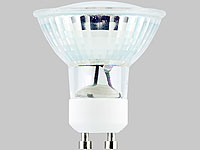 Luminea SMD-LED-Lampe, GU10, 60 LEDs, 4,5W, weiß, 350-370 lm; LED-Spots GU10 (warmweiß), LED-Tropfen E27 (tageslichtweiß) 