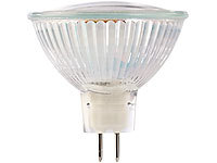 Luminea SMD-LED-Lampe, GU5.3, 60 LEDs, warmweiß, 230-260 lm; LED-Tropfen E27 (warmweiß) 