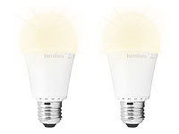 Luminea 2er-Set LED-Lampen, Klasse A+, 12 W, E27, warmweiß, 3000 K, 1.055 lm
