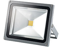 Luminea Wetterfester LED-Fluter im Metallgehäuse, 30 W, IP65, tageslichtweiß; Wasserfeste LED-Fluter (warmweiß) Wasserfeste LED-Fluter (warmweiß) 