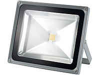 Luminea Wetterfester LED-Fluter im Metallgehäuse, 50 W, IP65, tageslichtweiß; Wasserfeste LED-Fluter (warmweiß) 