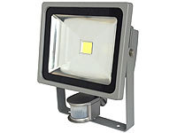 Luminea COB-LED-Fluter im Metallgehäuse, 30 W, IP44, PIR, 6500 K; LED-Spots GU10 (warmweiß) LED-Spots GU10 (warmweiß) 
