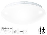 Luminea High-Power LED-Lampe mit Radar-Bewegungsmelder, 950 Lumen, 12 W, F; LED-Tropfen E27 (warmweiß) LED-Tropfen E27 (warmweiß) LED-Tropfen E27 (warmweiß)