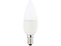 Luminea LED-Kerzenlampe, 6 W, E14, B35, 470 lm, tageslichtweiß