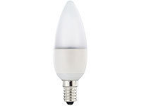 Luminea LED-Kerzenlampe, 6 W, E14, B35, 470 lm, warmweiß; LED-Tropfen E27 (warmweiß) LED-Tropfen E27 (warmweiß) 