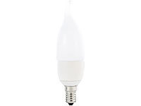 Luminea Geschwungene LED-Kerzenlampe, 6 Watt, E14, Ba35, tageslichtweiß